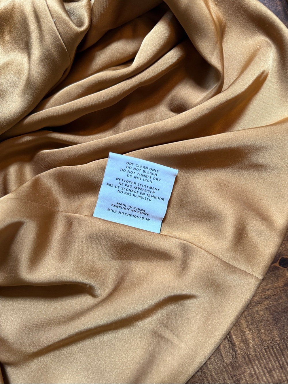 AEXAE Silk Backless Maxi Dress in Light Brown - Picture 12 of 12
